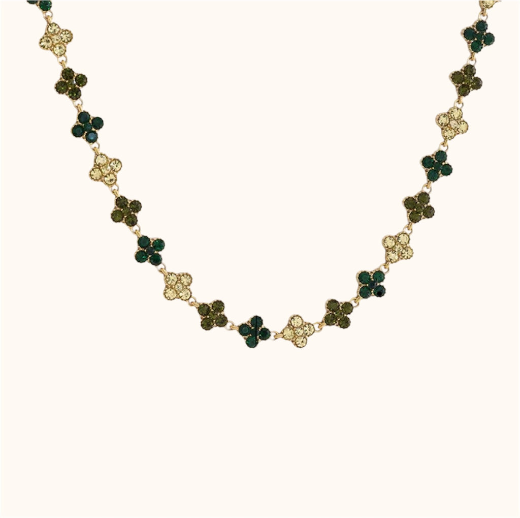 Collier Maria, collier doré en acier inoxydable, motif fleur - Mademoiselle Pomponette