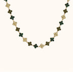 Collier Maria, collier doré en acier inoxydable, motif fleur - Mademoiselle Pomponette