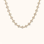 Collier Maria, collier doré en acier inoxydable, motif fleur - Mademoiselle Pomponette